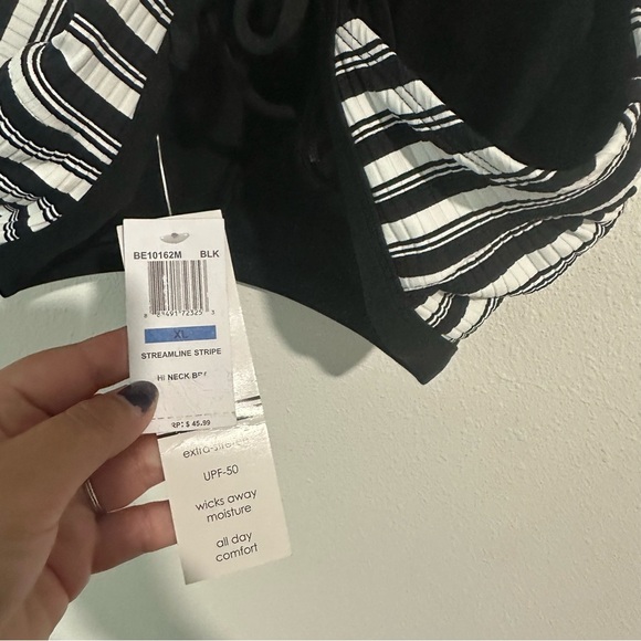 Streamline Stripe Swim Top - Picture 2 of 5